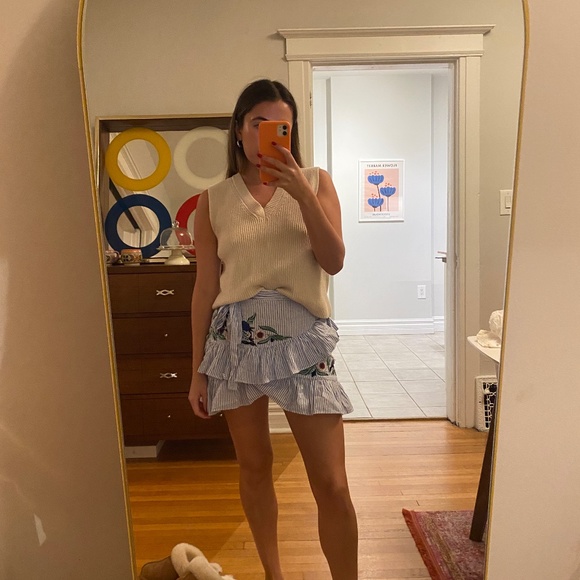 Frilly Striped Skirt - Picture 1 of 3
